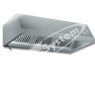 Cappa a Parete Senza Motore in Acciaio Inox cm 180x110x45