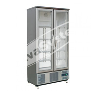 Vetrina Espositiva Ventilata SC500GSS in Acciaio Inox 2 Porte - 490 Lt