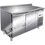 Tavolo Refrigerato 2 Porte -2°+8° con Alzatina cm 136x70x85 h