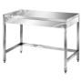 Tavolo Inox Professionale su Gambe cm 180x60x85