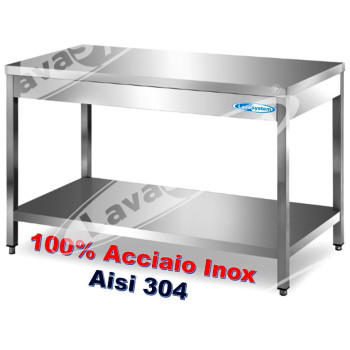 Tavolo Inox Professionale su Gambe cm 40x60x85