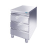 Cassettiera in Acciaio Inox con 3 Cassetti cm 40x60x85