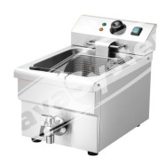 Friggitrice Professionale Elettrica 8 Lt con Rubinetto