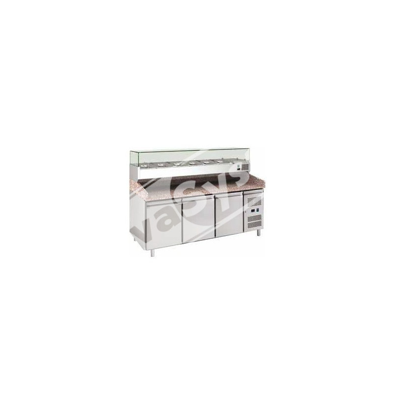 banco-pizza-refrigerato-1-porta-60x40-e-cassettiera-completo-di-vetrinetta-gn-14