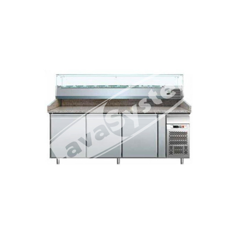 banco-pizza-refrigerato-1-porta-60x40-e-cassettiera-completo-di-vetrinetta-gn-14