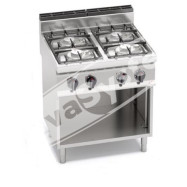Cucina Professionale a Gas 4 Fuochi Kw 21,5