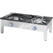 Fornello a Gas Doppio da Banco Potenza 9+9 Kw