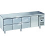 Tavolo Refrigerato 1 Porta + 6 Cassetti -2°+8° Ventilato cm 223X70X85 h