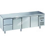 Tavolo Refrigerato 3 Porte + 2 Cassetti -2°+8° Ventilato cm 223X70X85 h