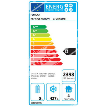 Armadio Frigorifero Professionale -18°-22° Ventilato 650 Lt GN650BT