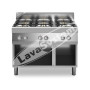 Cucina Professionale a Gas 6 Fuochi Serie 70 cm 110x70x85/90