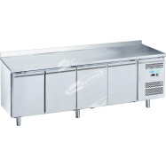 Tavolo Refrigerato 4 Porte GN/1/1 con Alzatina +2°+8° Ventilato Linea Forcold