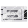 Forno Pizza Doppia Camera con Porte in Vetro e Luci N° 1 Pizza Ø 45 o Teglia Cm 60 x 40