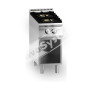 Cucina Professionale TOP a Gas 2 Fuochi Serie 70 cm 40x70x85/90