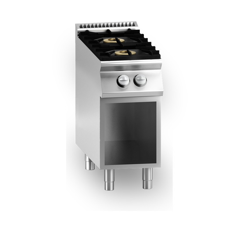Cucina Professionale a Gas 2 Fuochi Serie 70 cm 40x70x85/90 Cucina Professionale a Gas 2 Fuochi Serie 70 cm 40x70x85/90