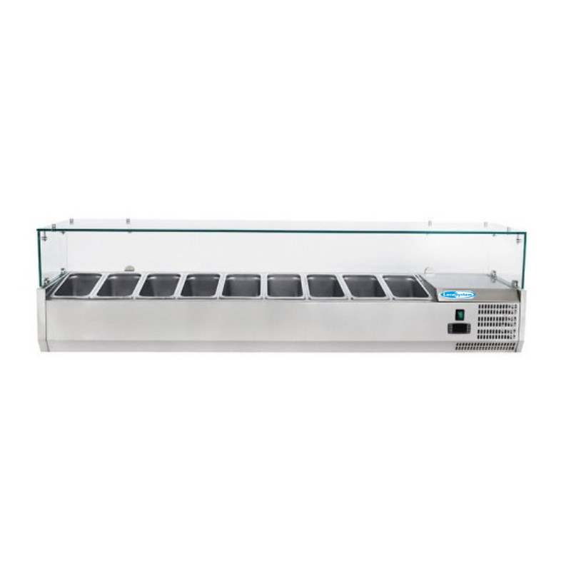 Vetrina Refrigerata per Pizzeria cm 200x38x43,5 Vetrina Refrigerata per Pizzeria cm 200x38x43,5