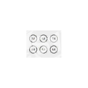 Cucina Professionale a Gas 6 Fuochi Serie 90 cm 120x90x85/90