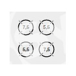 Cucina Professionale a Gas 4 Fuochi Serie 90 cm 80x90x85/90
