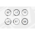 Cucina Professionale a Gas 6 Fuochi Serie 70 cm 110x70x85/90