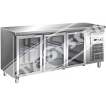 Tavolo Refrigerato 3 Porte in Vetro -2°+8° Ventilato cm 179,5x70x85 h