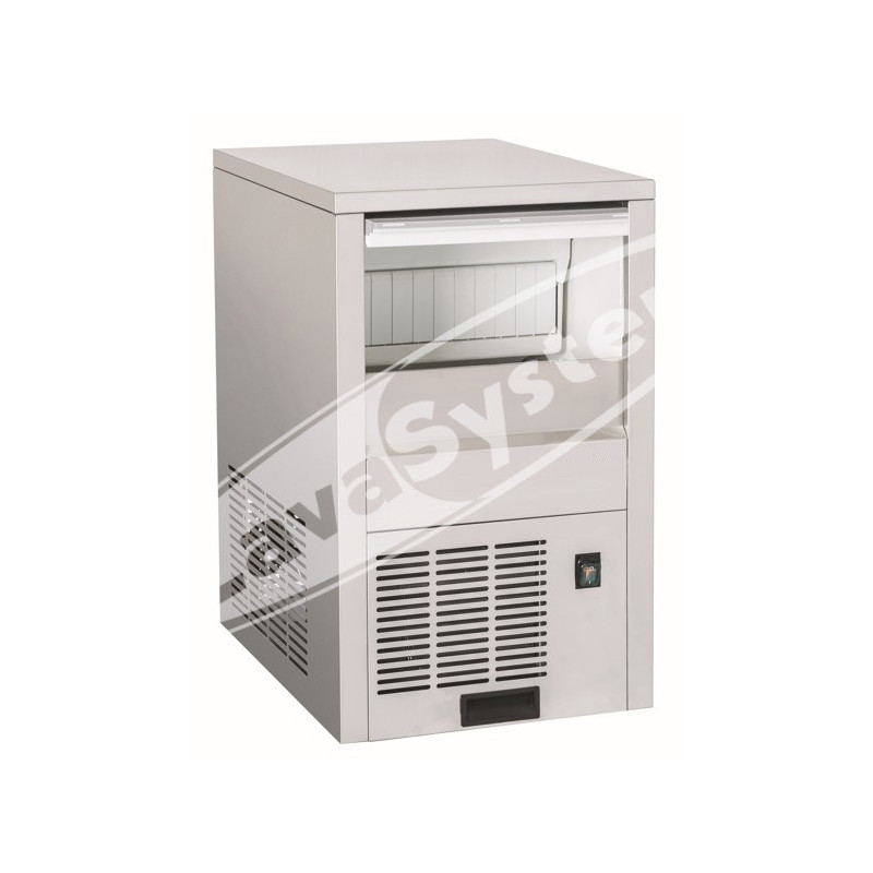 Produttore di Ghiaccio a Cubetti 30 Kg/24 h Raffreddamento ad Aria