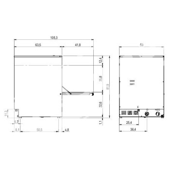 Lavastoviglie 50x50 Monofase completa di dosatore Brillantante