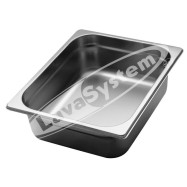 N° 6 PEZZI Bacinelle in acciaio inox Gastronorm GN 1/2 h100 mm