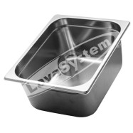N° 6 PEZZI Bacinelle in acciaio inox Gastronorm GN 1 / 2 h150 mm