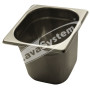 N° 6 Pezzi Bacinelle in Acciaio Inox Gastronorm GN 1/6 h 15 cm