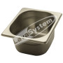 N° 6 Pezzi Bacinelle in Acciaio Inox Gastronorm GN 1/6 h 10 cm